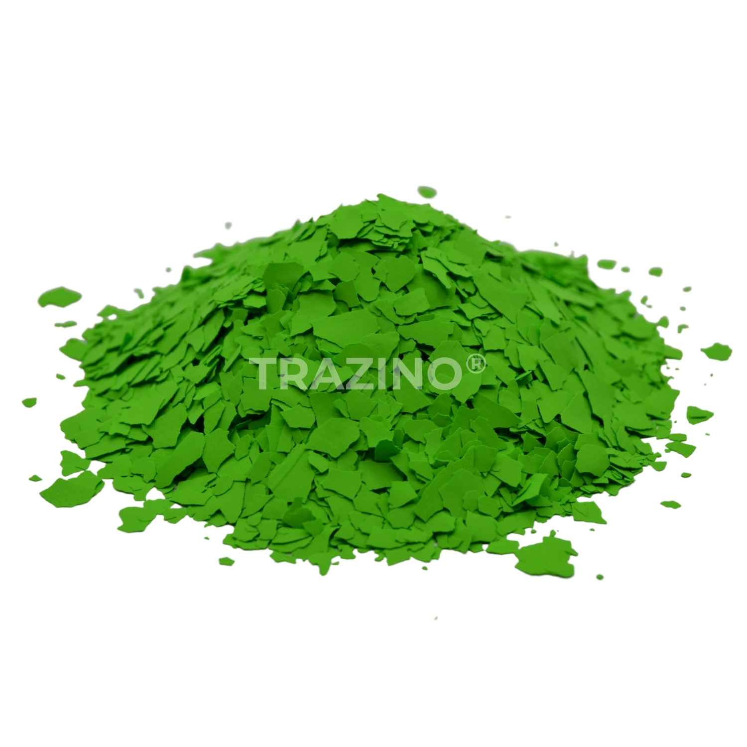 Trazino® Farbchips in Gelbgrün zum Einstreuen für Beschichtungen Trazino® Farbchips in Gelbgrün zum Einstreuen für Beschichtungen